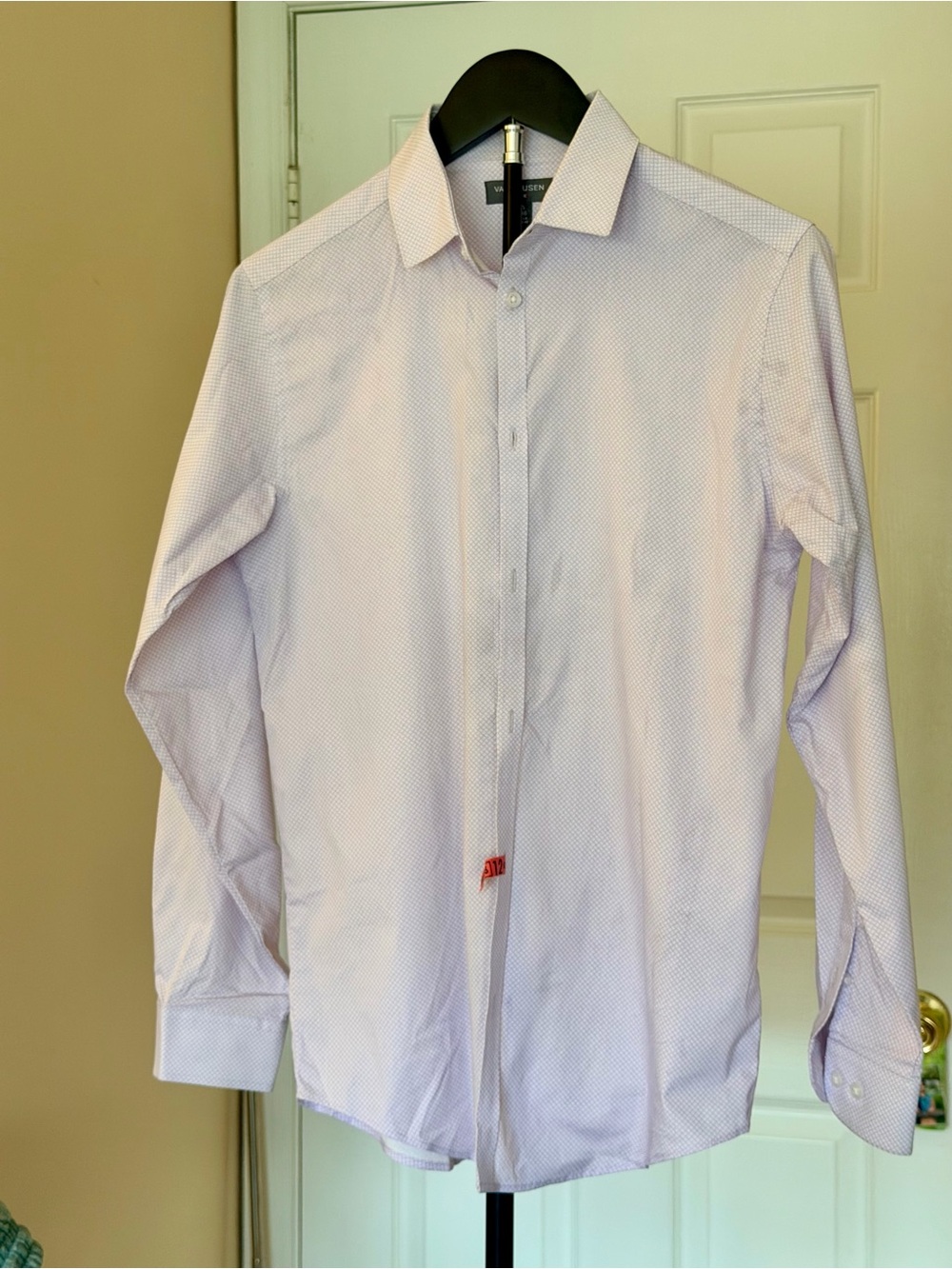 Van Heusen Light Lavender Button-Down Dress Shirt